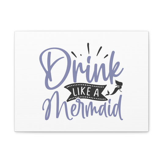 Drink Like A Mermaid, Mermaid Wall Art, Coastal Mermaid Decor, Beach House Mermaid Signs, Nautical Mermaid Decor, Mermaid Nursery Wall Decor - SaviTraviDesigns