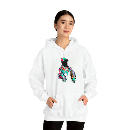 Graffiti Hoodie, Unisex Heavy Blend™ Hooded Sweatshirt, Digital male, Urban Street - SaviTraviDesigns