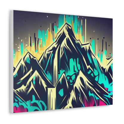 Blue Mountain, Graffiti-inspired home decor, Modern street art prints, Graffiti wall art, Street art canvas art, Graffiti artist prints - SaviTraviDesigns