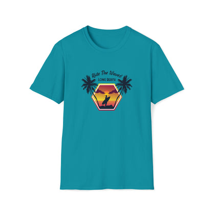 Ride The Waves |Beach Lifestyle Shirts | Summer Vibe Apparel Tropical Blue