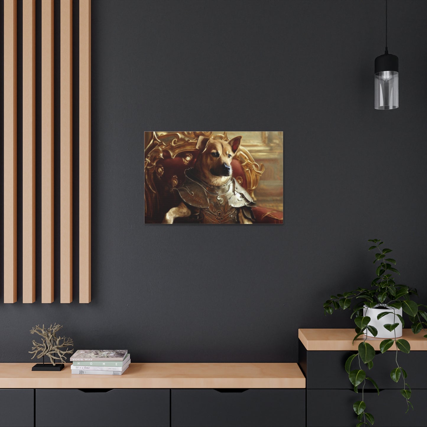 Fancy Dog, Canvas Dog Art, Dog Wall Art, Canine Canvas ArtCanvas Gallery Wraps - SaviTraviDesigns