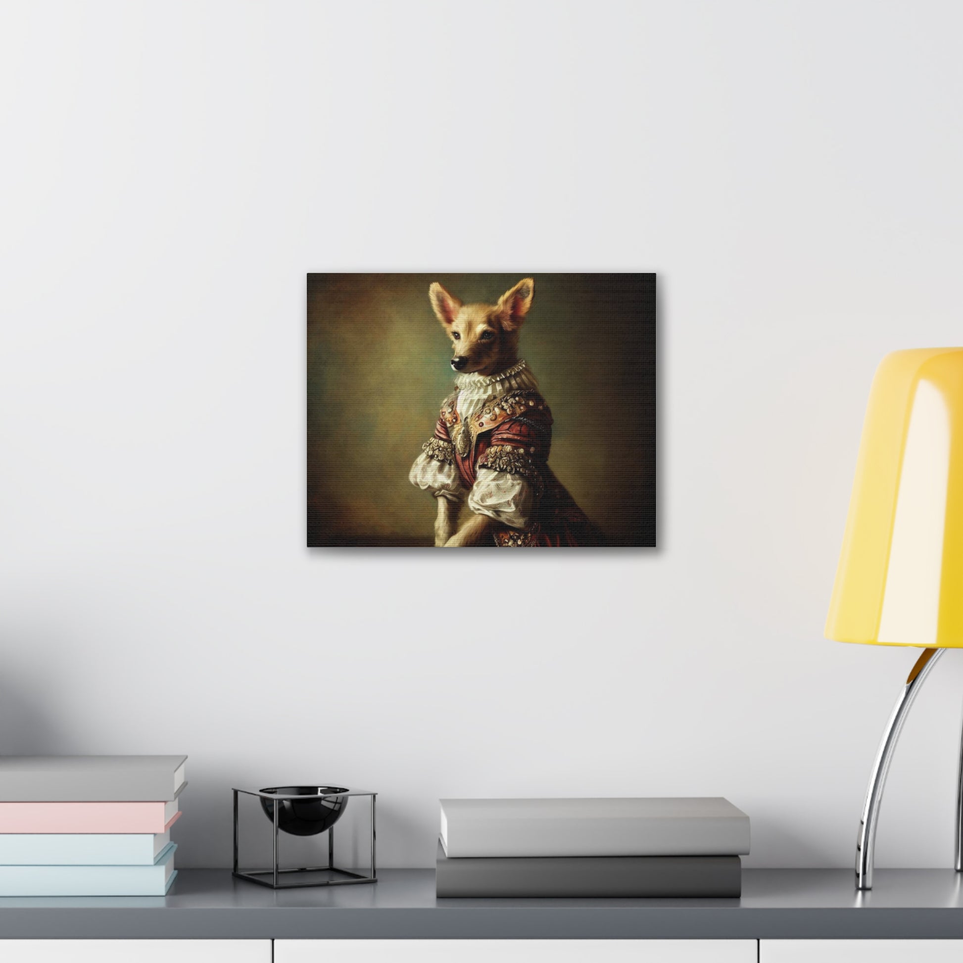 Fancy Dog, Canvas Dog Art, Dog Wall Art, Canine Canvas Art,Canvas Gallery Wraps, Pet Art - SaviTraviDesigns