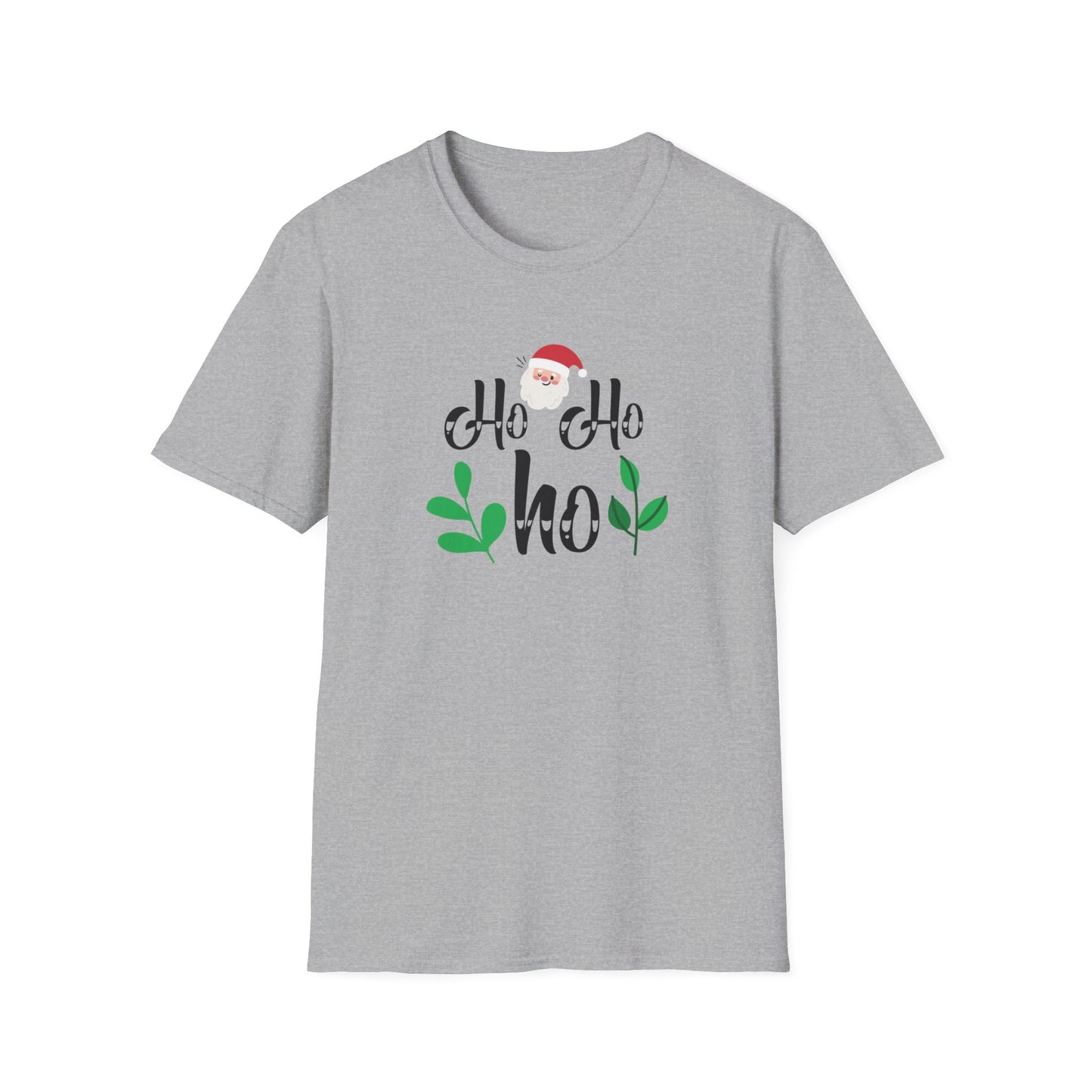 Ho Ho Ho Holiday Graphic T Shirt Sport Grey