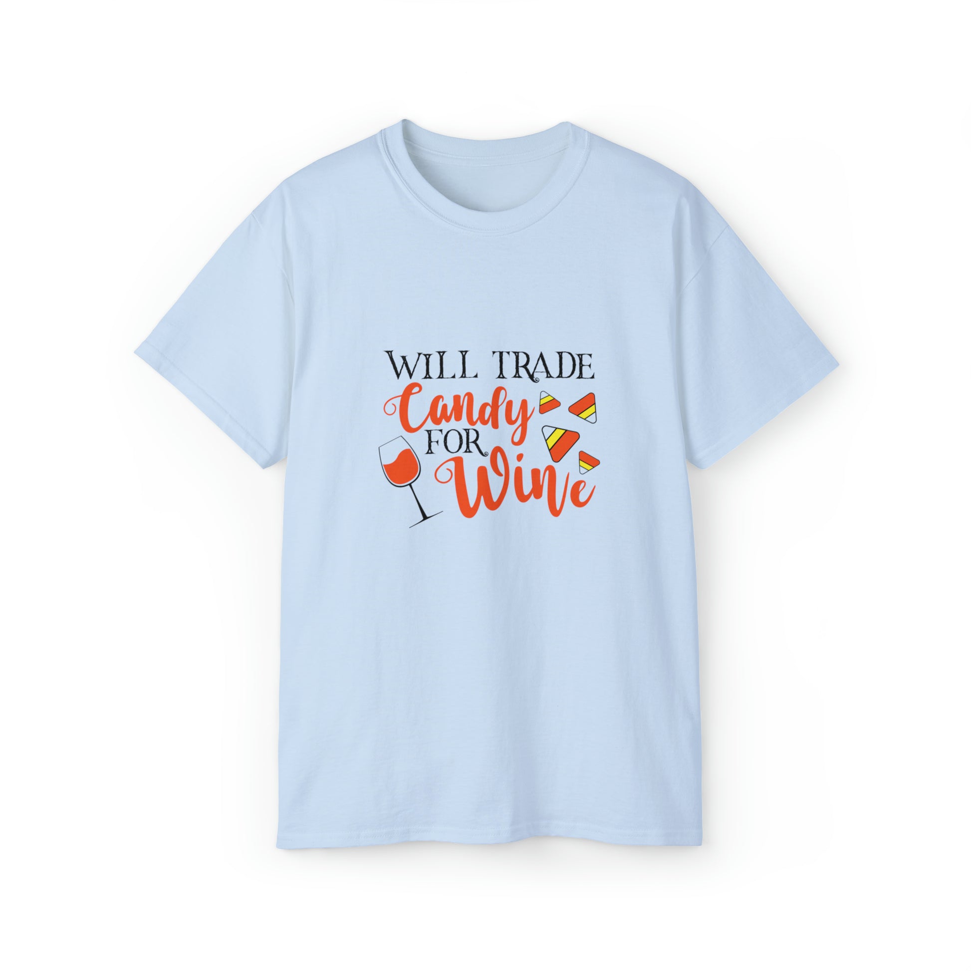 Will Trade Candy For Wine, Halloween Graphic Shirts, Spooky Halloween Shirts, Scary Halloween Shirt Designs, Cute Halloween Graphic Tees, Funny Halloween Shirt Ideas - SaviTraviDesigns