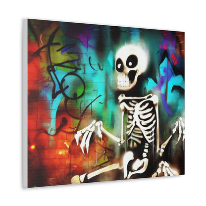 Halloween art, Skeleton canvas prints, Scary Halloween decor, Halloween home decor, Halloween wall, Gothic wall decor, Canvas Gallery Wraps - SaviTraviDesigns