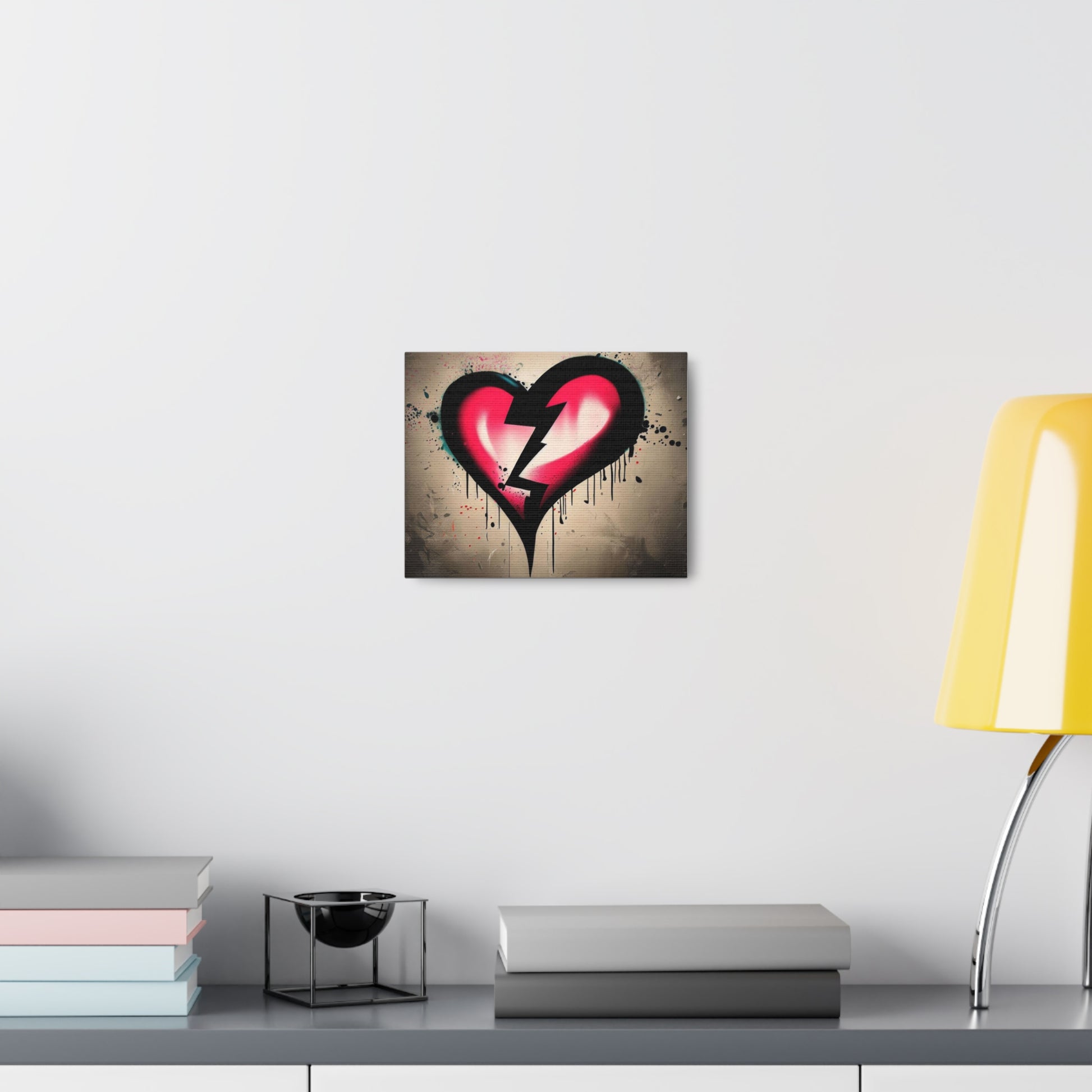 Broken Heart, Graffiti art prints, Street art canvas, Urban art decor, Graffiti-style wall art, Graffiti canvas prints, Street art posters - SaviTraviDesigns