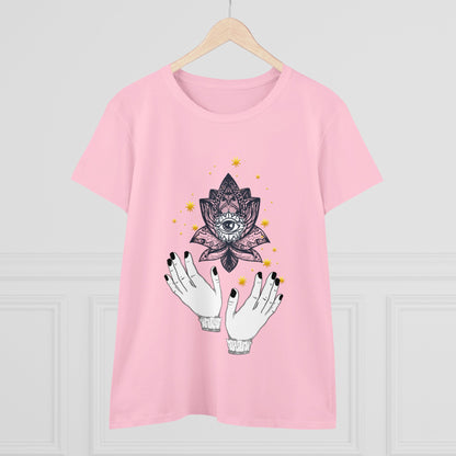 Meditation T-Shirts, Yoga Graphic Tees, Mindfulness Apparel, Zen T-Shirts, Spiritual Shirts, Chakra Tees, Womens T-Shirt