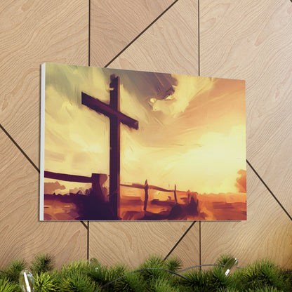 Christian wall art, Cross wall art, Country art, farm art, Canvas Gallery Wraps - SaviTraviDesigns