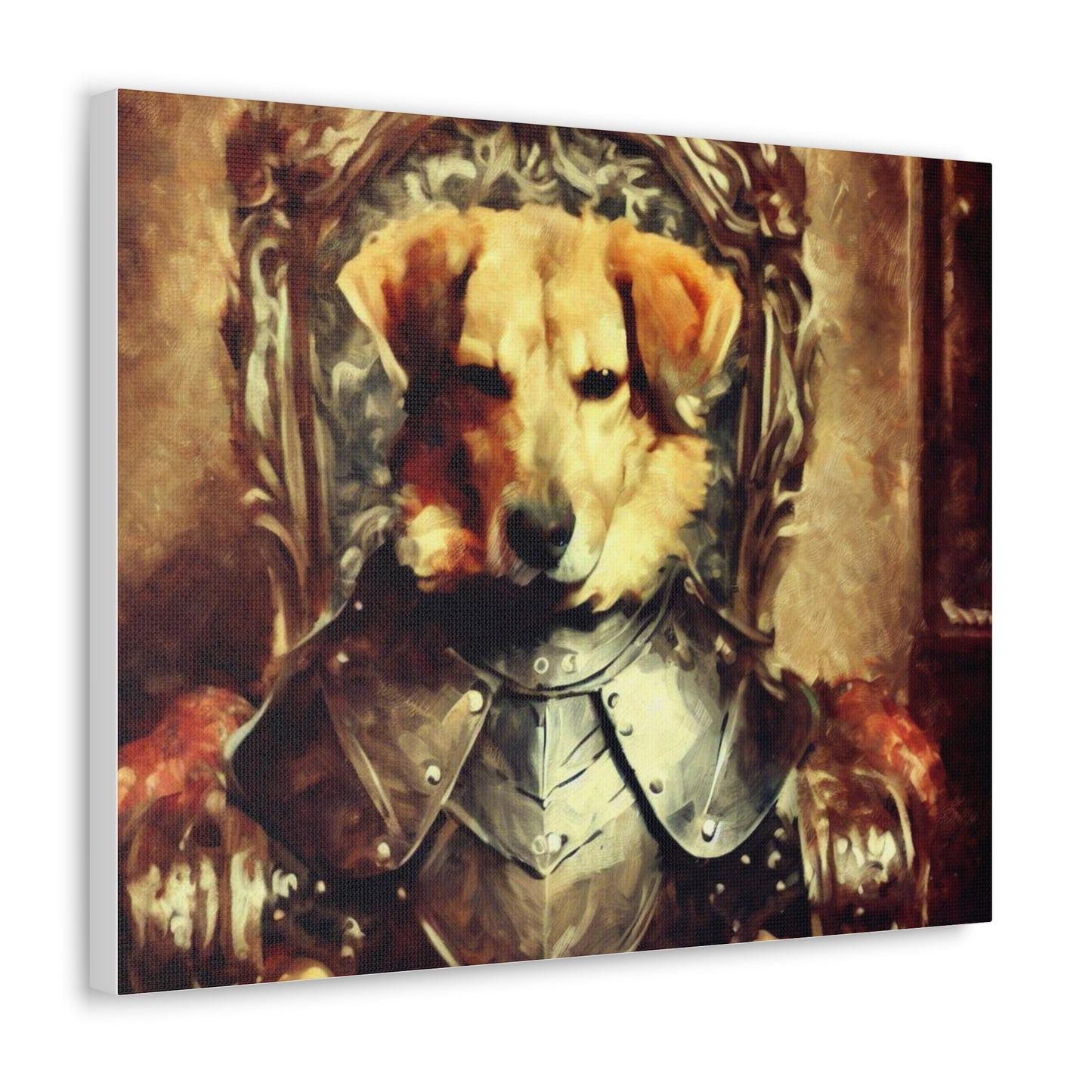 Fancy Dog, Canvas Dog Art, Dog Wall Art, Canine Canvas Art, Canvas Gallery Wraps