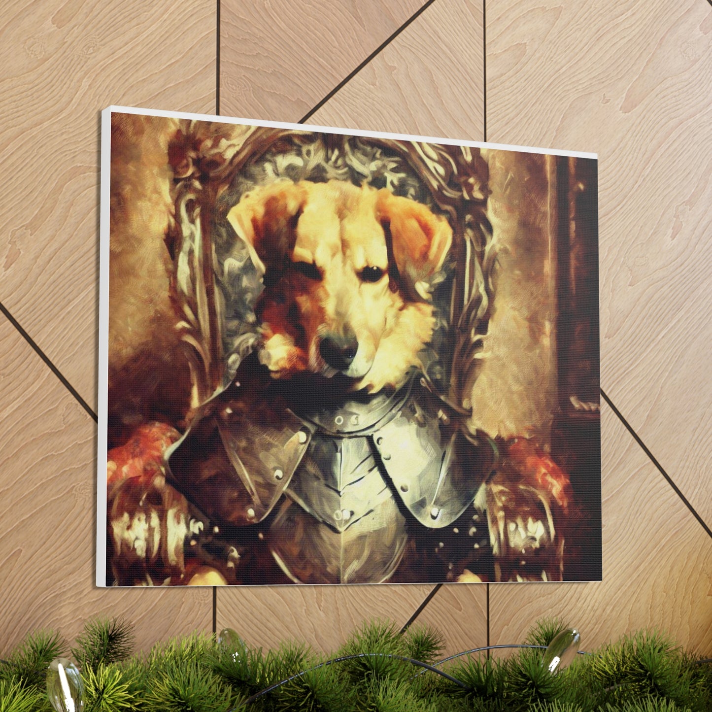 Fancy Dog, Canvas Dog Art, Dog Wall Art, Canine Canvas Art, Canvas Gallery Wraps