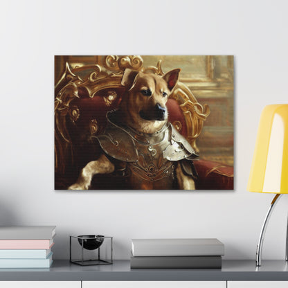 Fancy Dog, Canvas Dog Art, Dog Wall Art, Canine Canvas ArtCanvas Gallery Wraps - SaviTraviDesigns