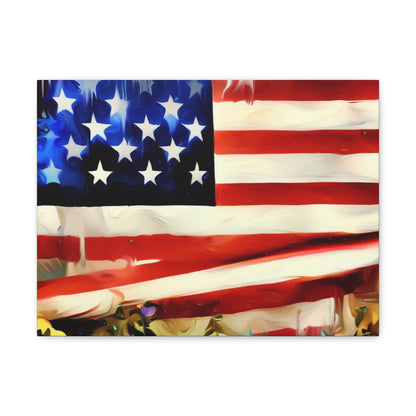 American Flag wall art, Flag wall art, Canvas Gallery Wraps - SaviTraviDesigns