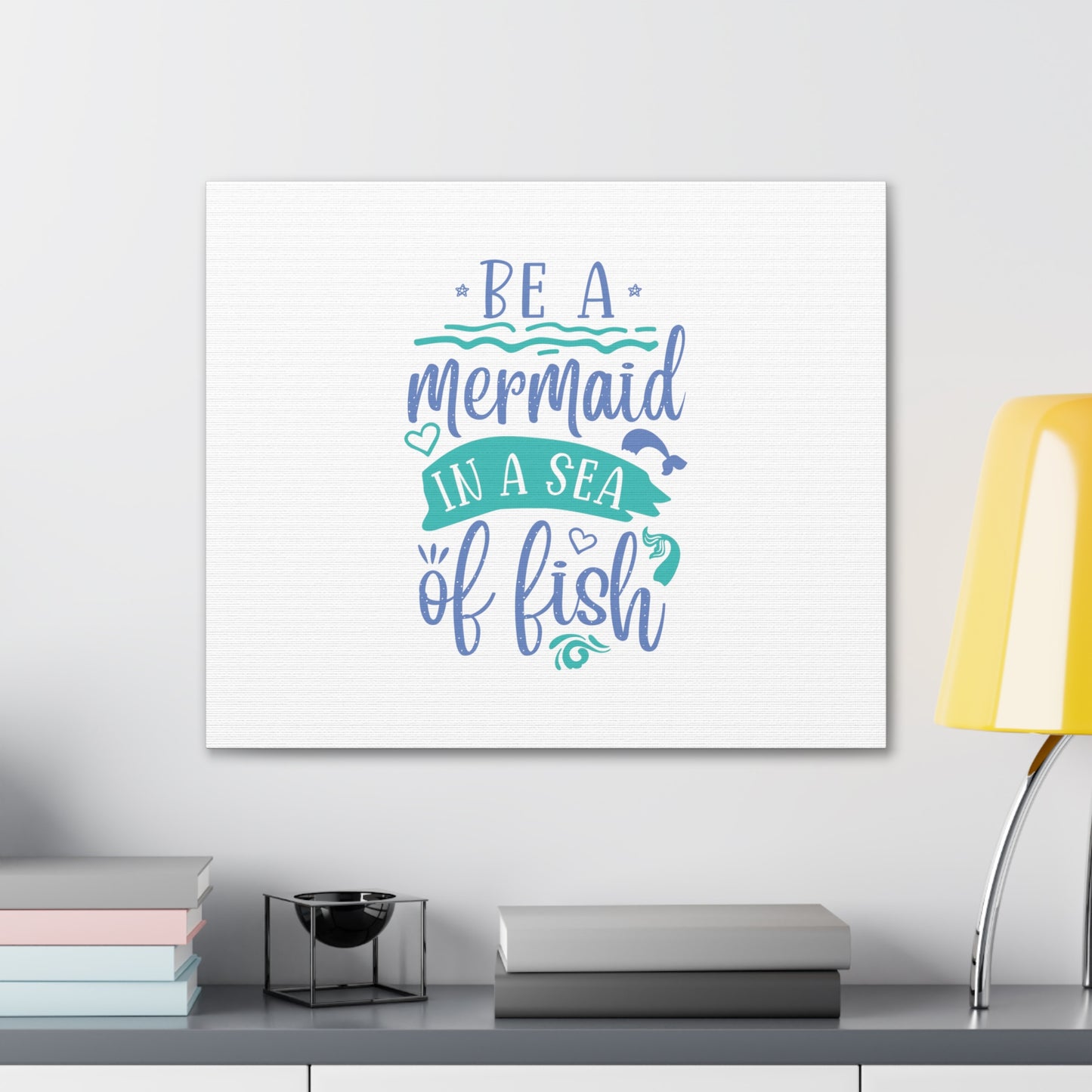 Be A Mermaid, Mermaid Wall Art, Coastal Mermaid Decor, Beach House Mermaid Signs, Nautical Mermaid Decor, Mermaid Nursery Wall Decor - SaviTraviDesigns