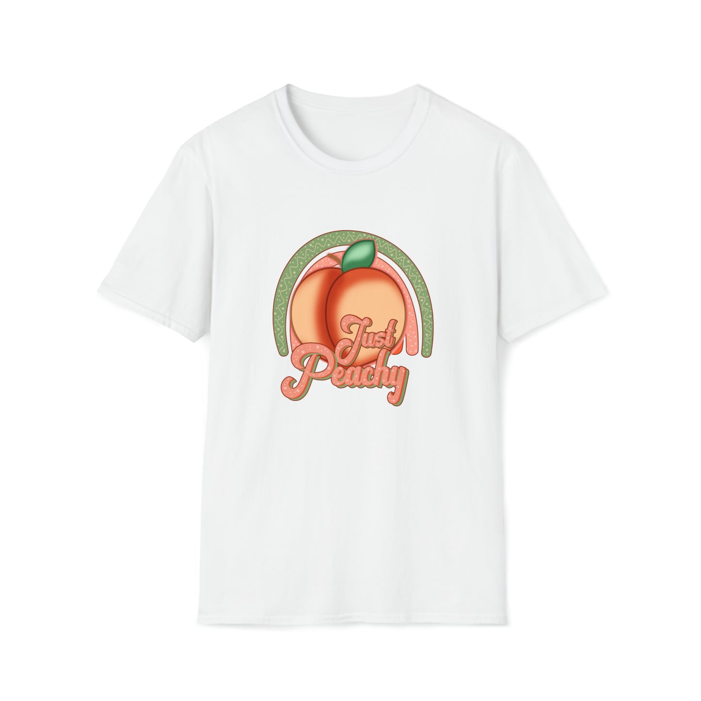 Just Peachy |Beach Lifestyle Shirts | Summer Vibe Apparel White