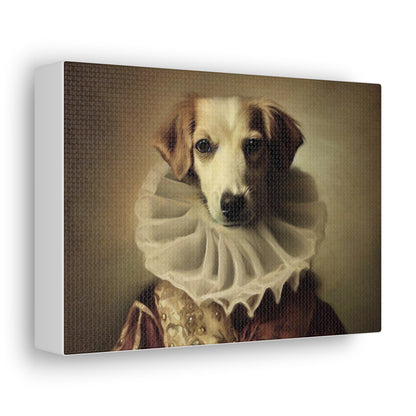 Fancy Dog, Canvas Dog Art, Dog Wall Art, Canine Canvas Art, Canvas Gallery Wraps