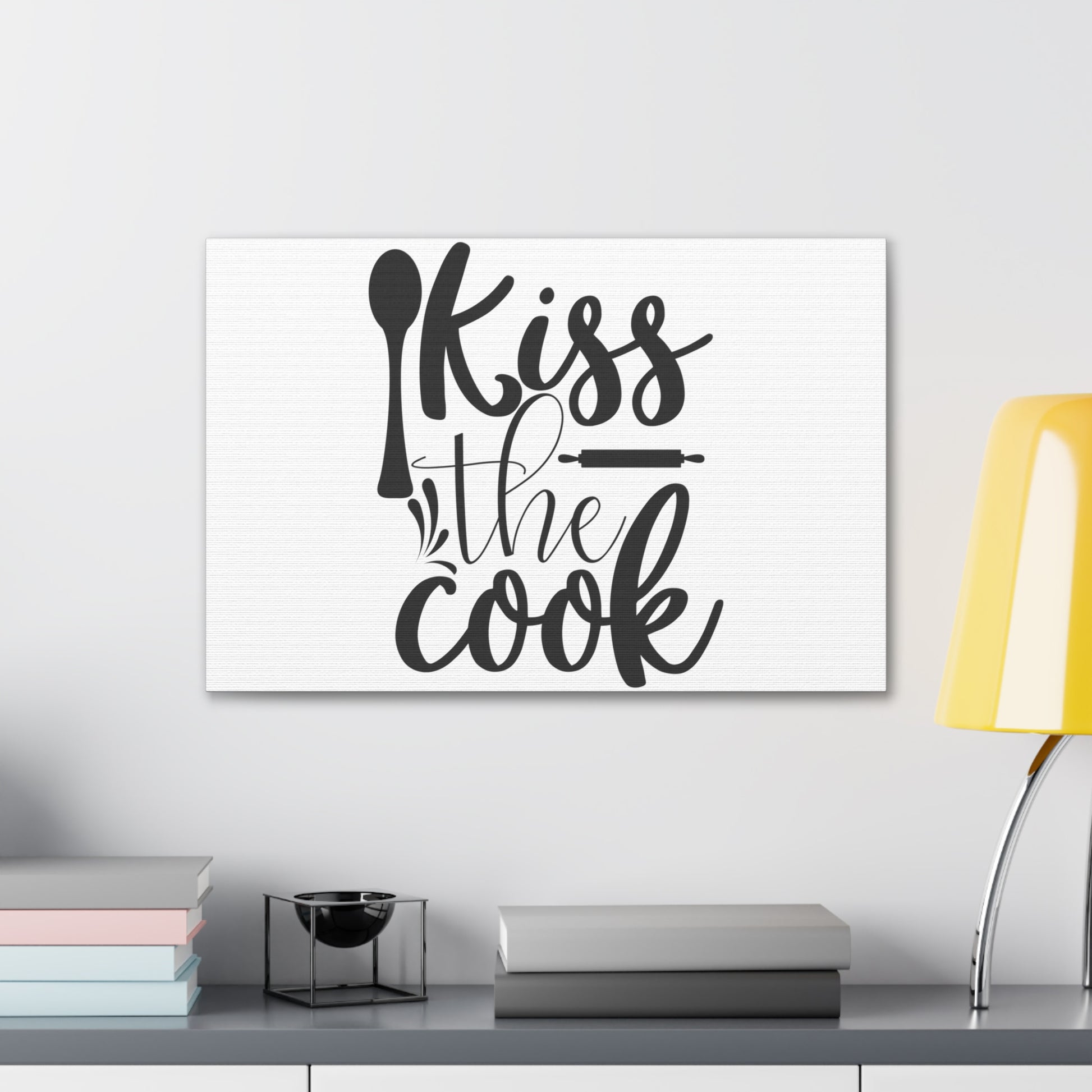 Kiss The Cook, Kitchen quote canvas prints, Kitchen wall decor quotes, Kitchen canvas art, Funny kitchen quotes on canvas, Inspirational kitchen quotes