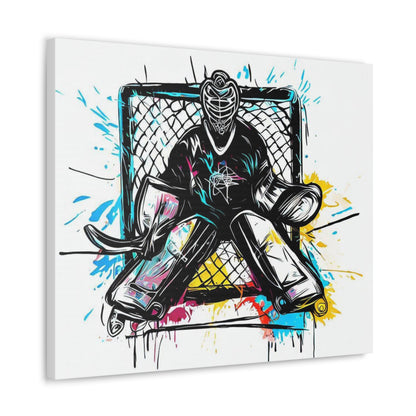 Hockey Goalie, Graffiti art prints, Street art canvas, Urban art decor, Graffiti-style wall art, Graffiti canvas prints, Street art posters - SaviTraviDesigns