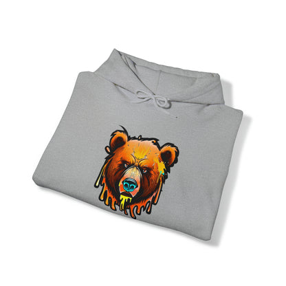 Bear Hoodie, Graffiti Graphic Shirt, Street Art, Urban Art, Unisex Hooded Sweatshirt, Bear Hoodie