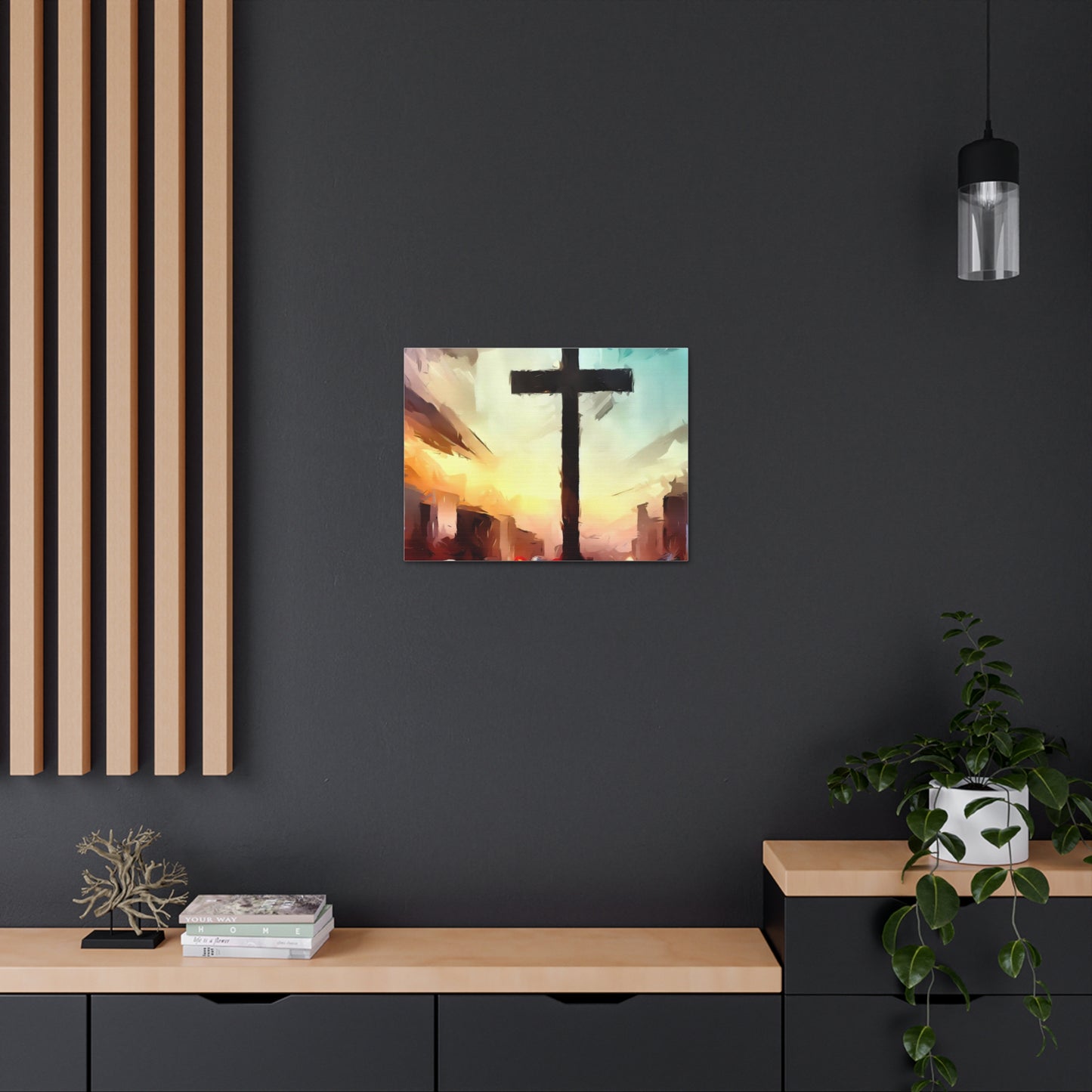 Christian wall art, Cross wall art, City art, Canvas Gallery Wraps - SaviTraviDesigns