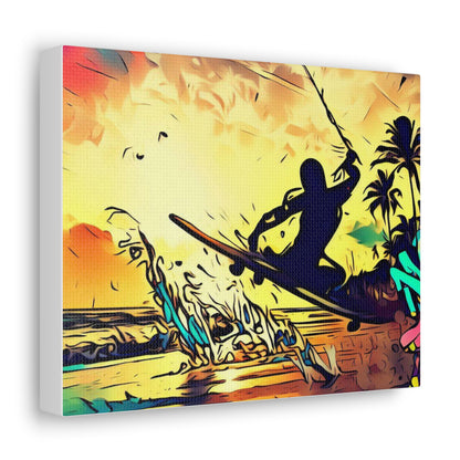 Kiteboarding, Graffiti art prints, Street art canvas, Urban art decor, Graffiti-style wall art, Graffiti canvas prints, Street art posters - SaviTraviDesigns