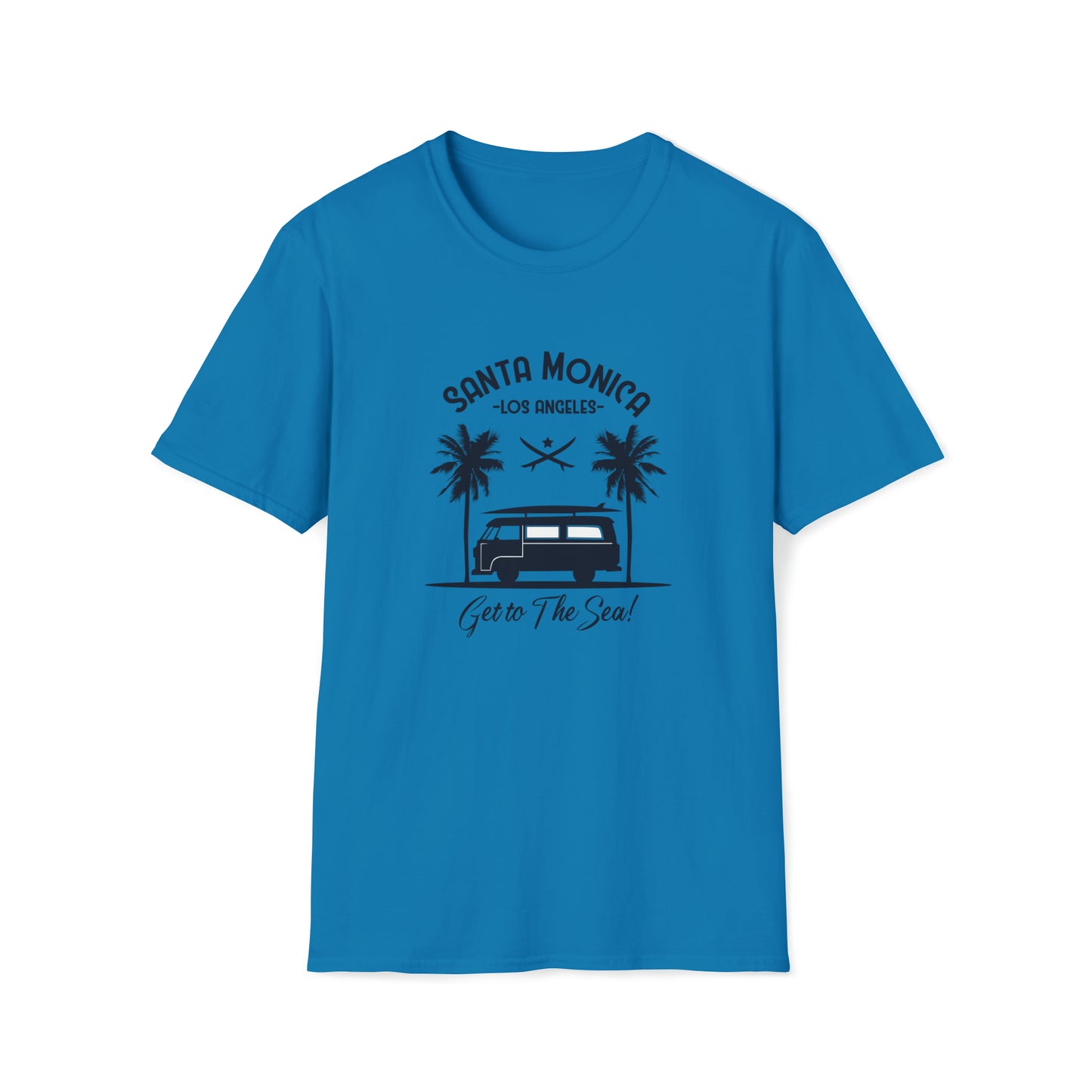 Santa Monica Surf Lifestyle |Beach Lifestyle Shirts | Summer Vibe Apparel Sapphire