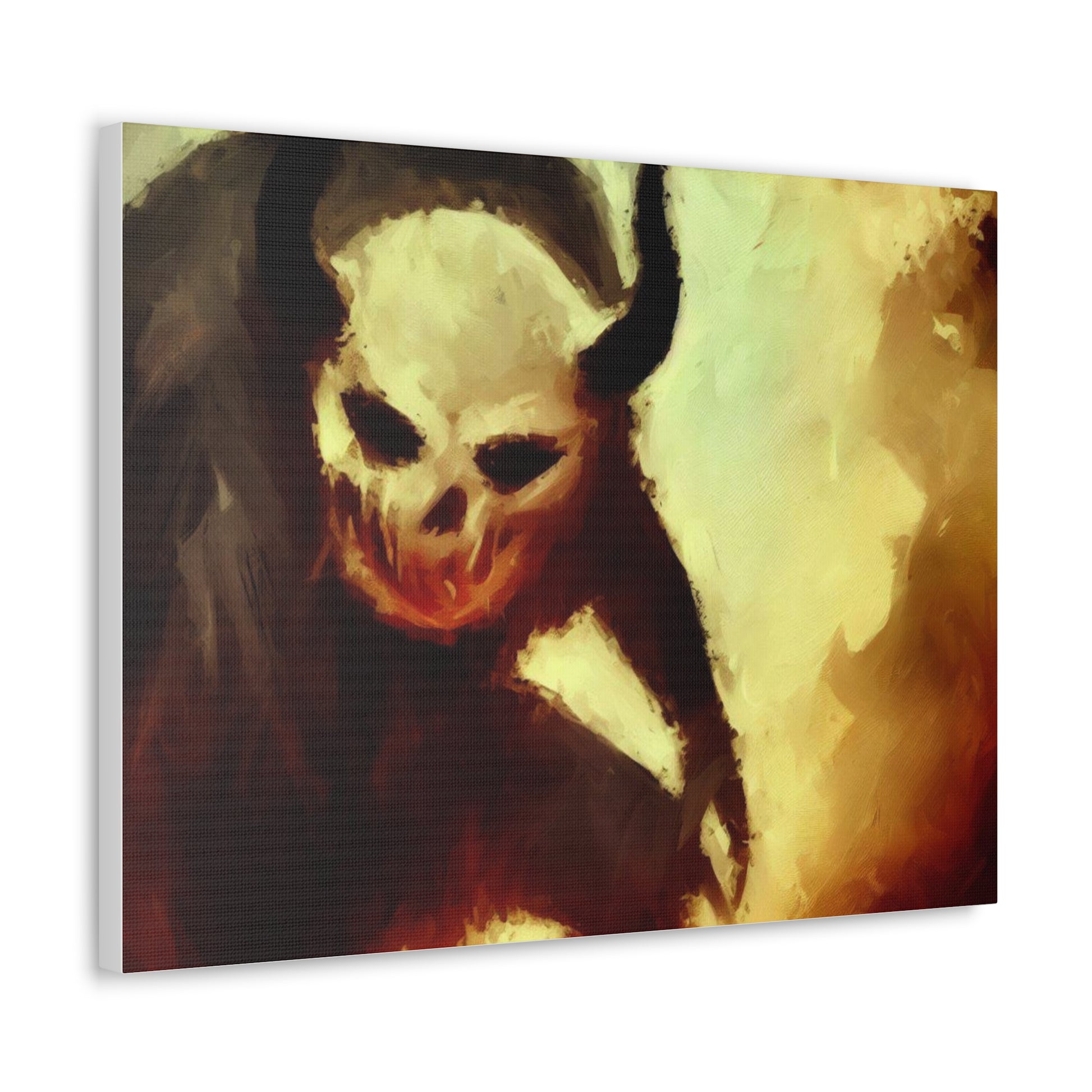 Halloween art, Demon canvas prints, Scary Halloween decor, Halloween home decor, Halloween wall, Gothic wall decor, Canvas Gallery Wraps - SaviTraviDesigns