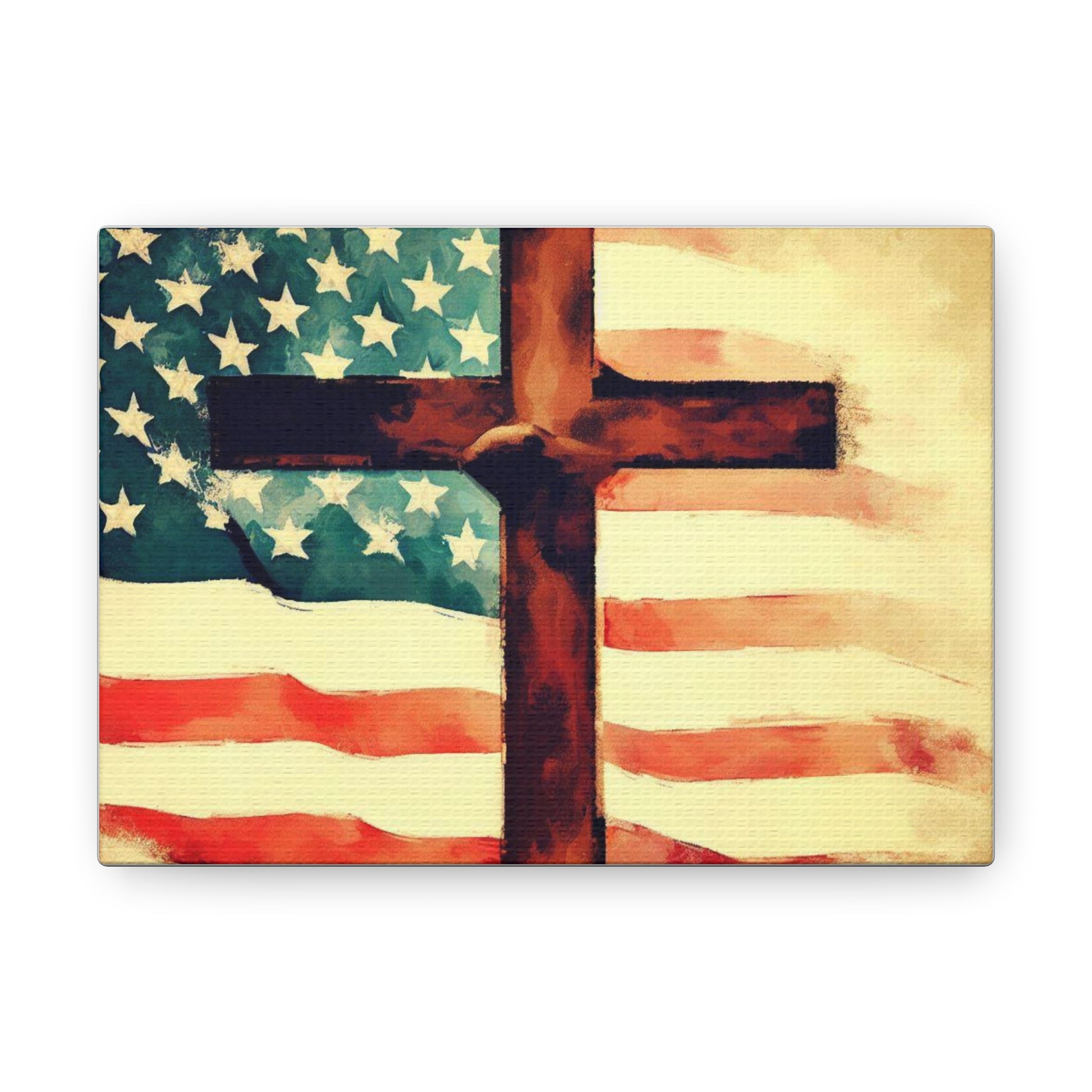 Christian wall art, Flag wall art, Canvas Gallery Wraps - SaviTraviDesigns