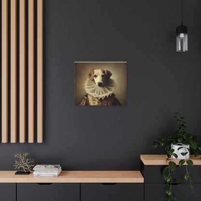 Fancy Dog, Canvas Dog Art, Dog Wall Art, Canine Canvas Art, Canvas Gallery Wraps