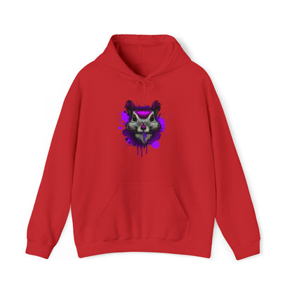 Graffiti hoodie, Graffiti Sweatshirt, Squirrel sweatshirt, Urban Art Hooded Sweatshirt, purple - SaviTraviDesigns