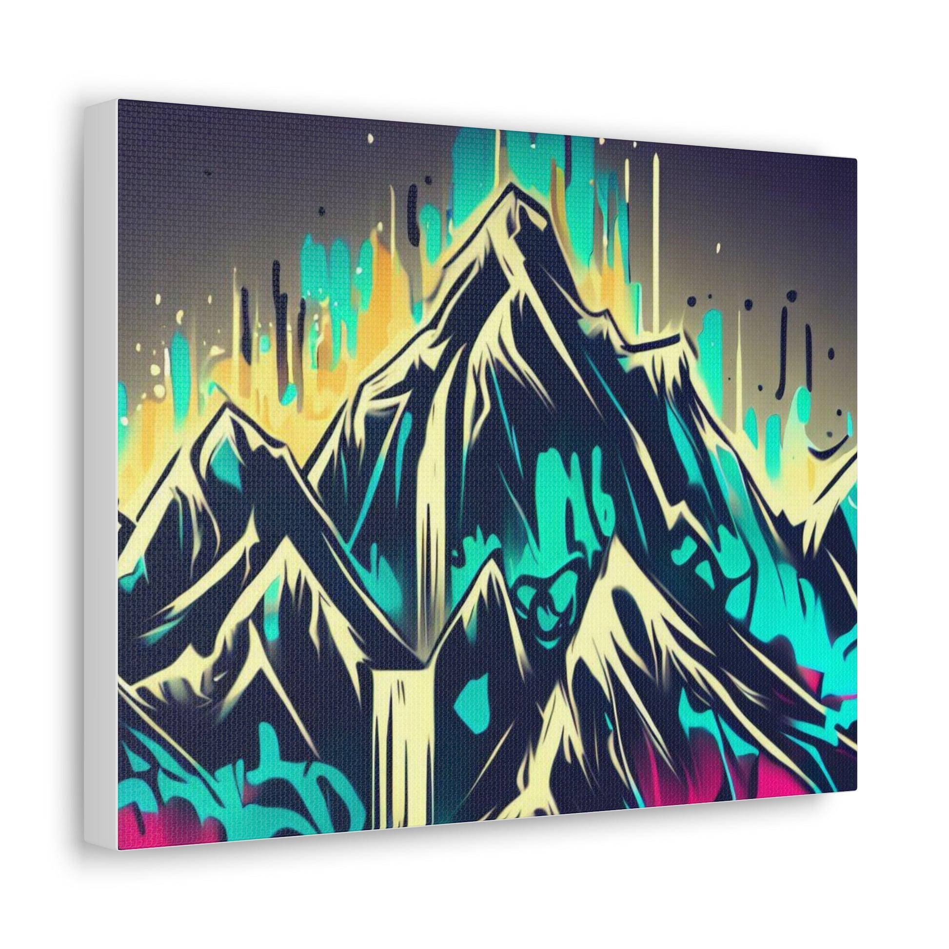 Blue Mountain, Graffiti-inspired home decor, Modern street art prints, Graffiti wall art, Street art canvas art, Graffiti artist prints - SaviTraviDesigns