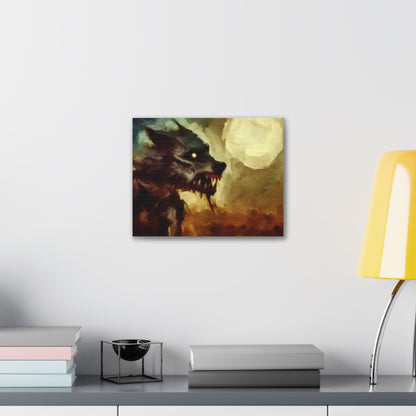 Halloween art, Werewolf canvas prints, Scary Halloween decor, Halloween home decor, Halloween wall, Gothic wall decor, Canvas Gallery Wraps - SaviTraviDesigns