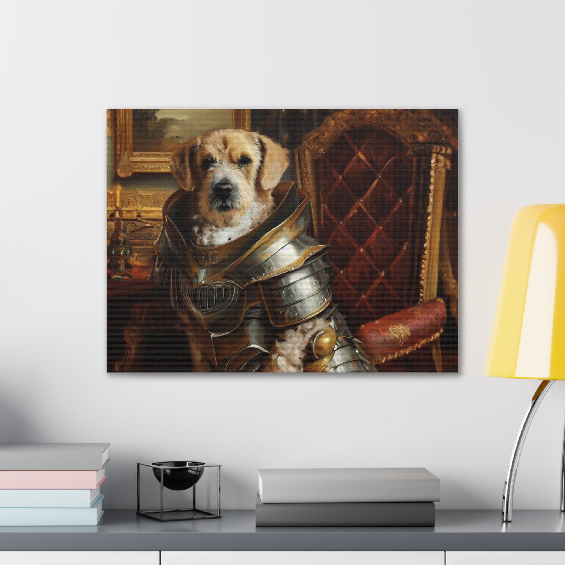 Fancy Dog, Canvas Dog Art, Dog Wall Art, Canine Canvas Art, Canvas Gallery Wraps