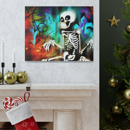 Halloween art, Skeleton canvas prints, Scary Halloween decor, Halloween home decor, Halloween wall, Gothic wall decor, Canvas Gallery Wraps - SaviTraviDesigns