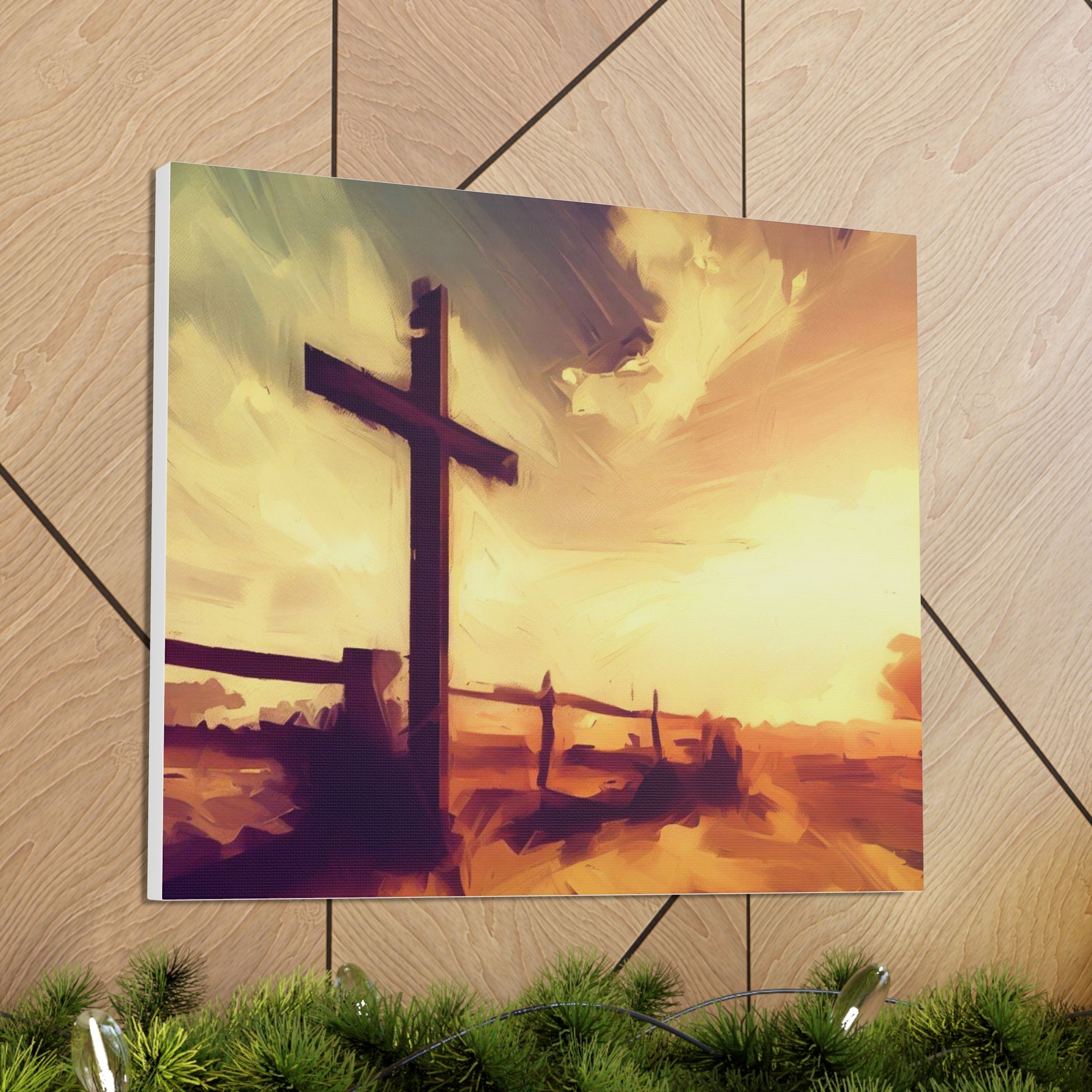 Christian wall art, Cross wall art, Country art, farm art, Canvas Gallery Wraps - SaviTraviDesigns