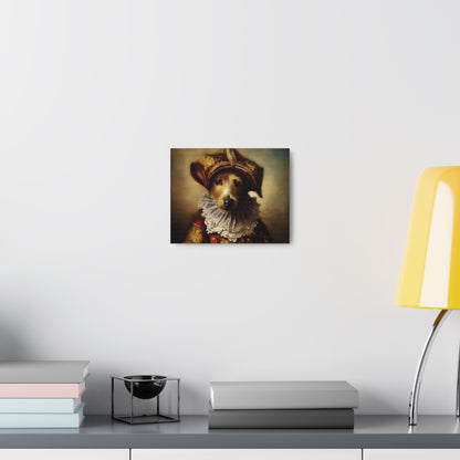 Fancy Dog, Canvas Dog Art, Dog Wall Art, Canine Canvas Art,Canvas Gallery Wraps