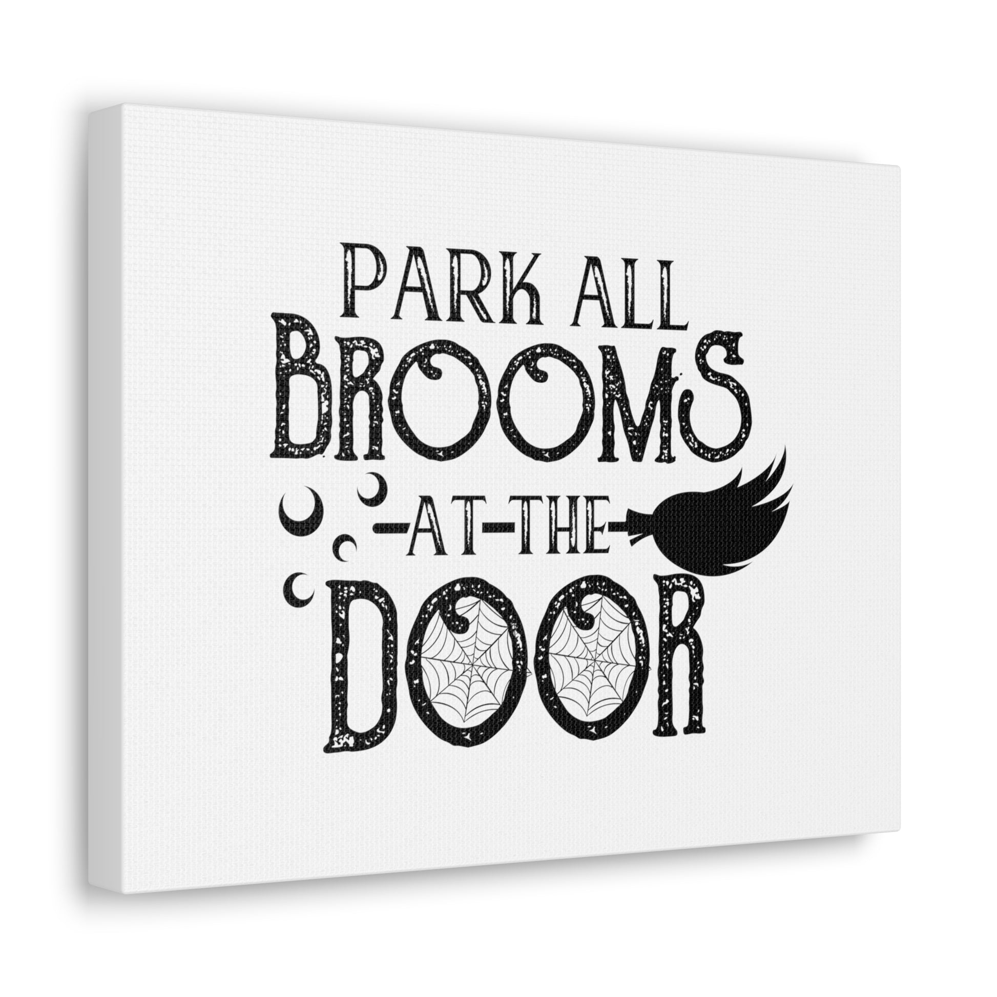 Park All Brooms at the Door, Halloween Sign, Holiday Sign, Spooky Sign, Halloween Decor