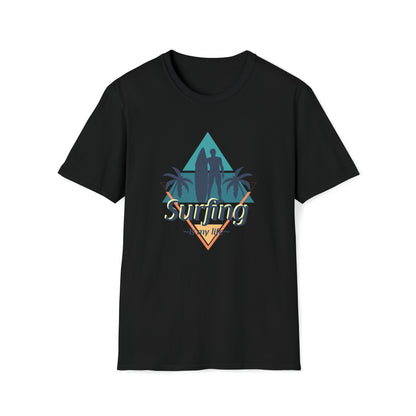 Surfing Is My Life |Beach Lifestyle Shirts | Summer Vibe Apparel Black