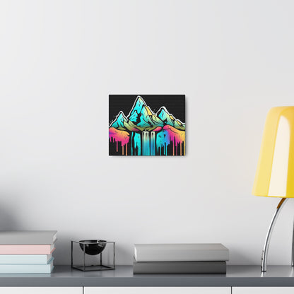 Mountain Waterfall, Graffiti-inspired home decor, Modern street art prints, Graffiti wall art, Street art canvas art, Graffiti artist prints - SaviTraviDesigns