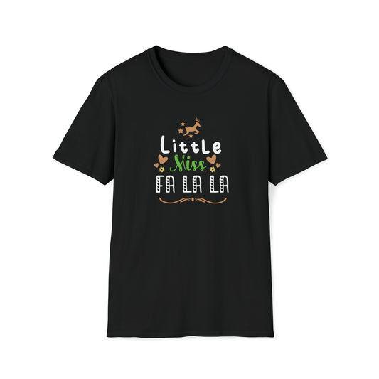 Little Miss Fa La La La, Unique holiday clothing, Winter holiday graphic tees, Christmas-themed apparel, Holiday-themed shirts, Festive Christmas apparel - SaviTraviDesigns