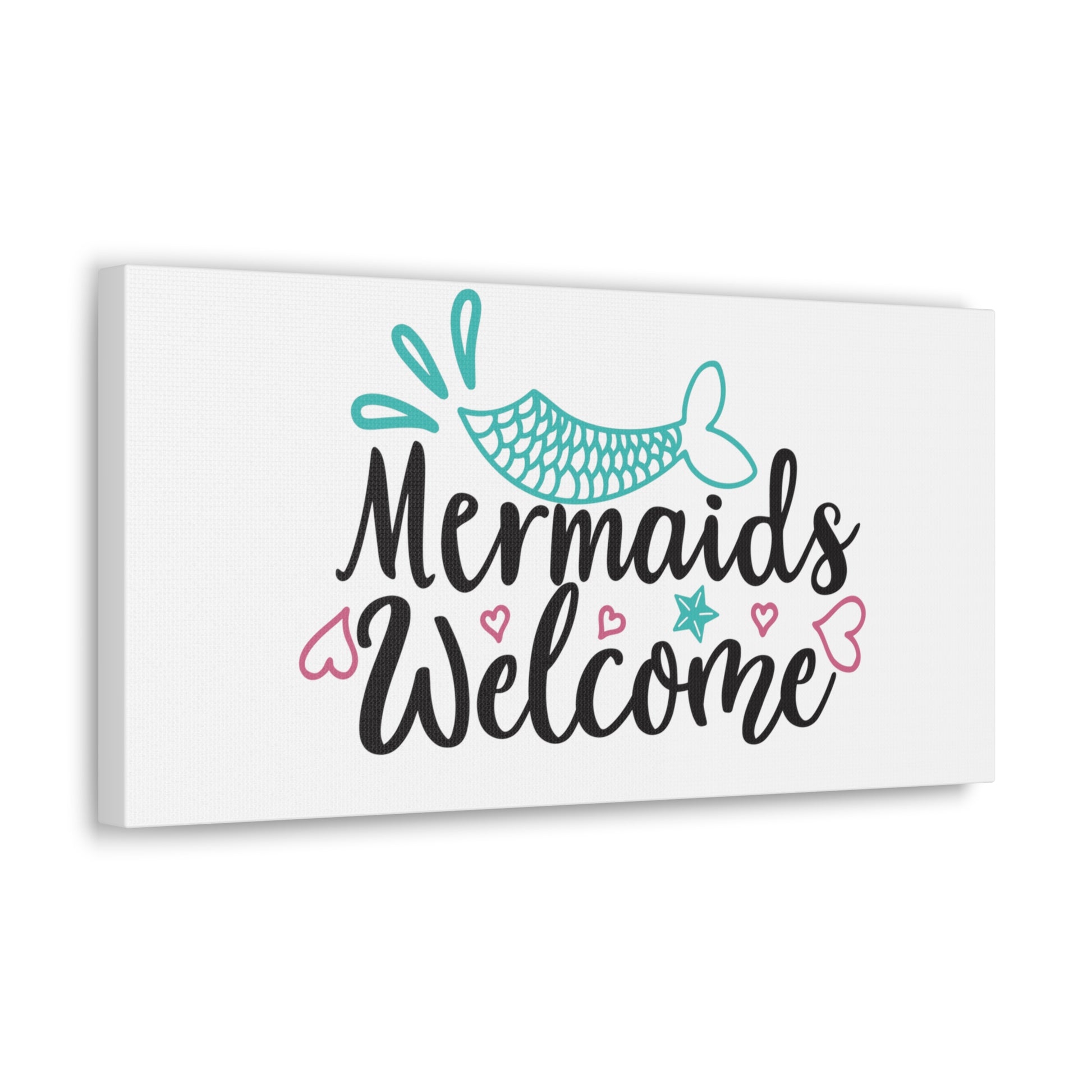 Mermaids Welcome, Mermaid Wall Art, Coastal Mermaid Decor, Beach House Mermaid Signs, Nautical Mermaid Decor, Mermaid Nursery Wall Decor - SaviTraviDesigns