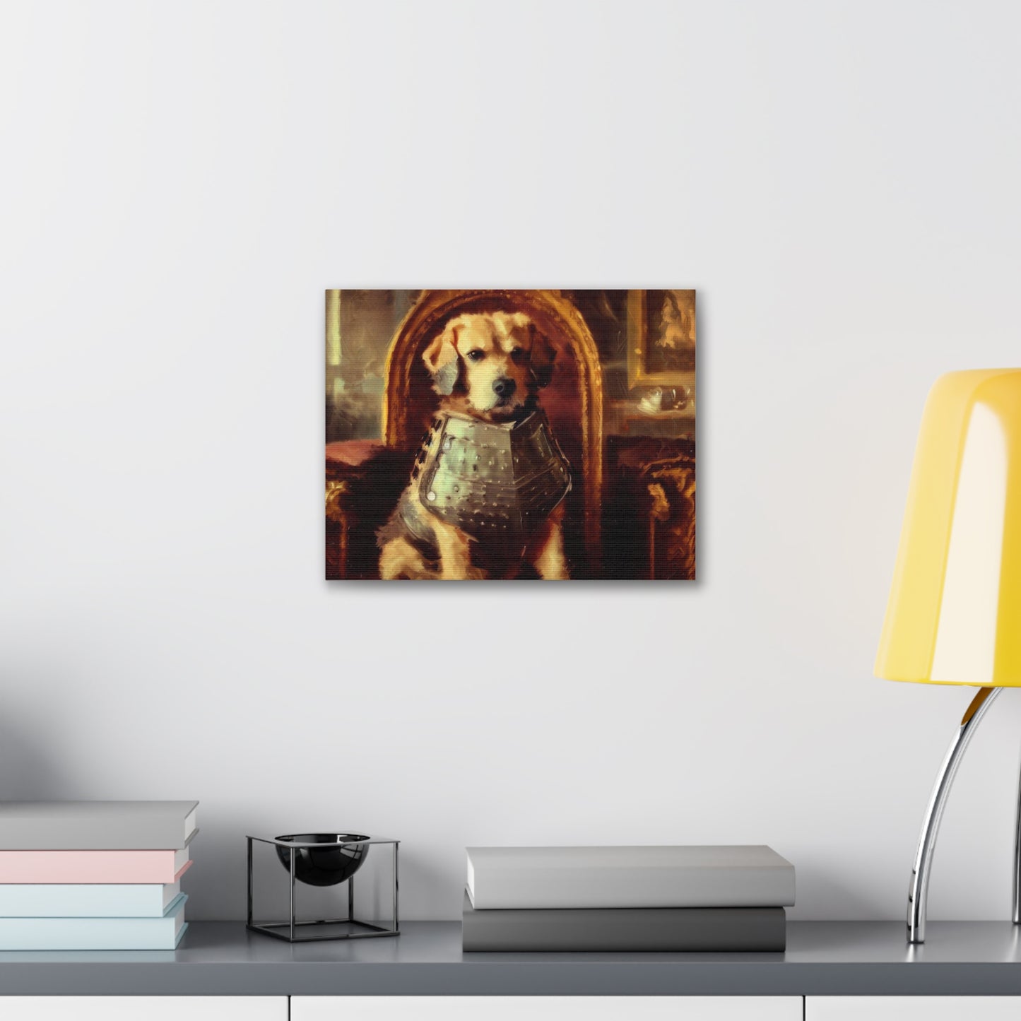 Fancy Dog, Canvas Dog Art, Dog Wall Art, Canine Canvas Art,Canvas Gallery Wraps, Pet Art, King Dog - SaviTraviDesigns