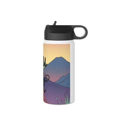 Print water bottle, Stainless Steel Water Bottle, Standard Lid - SaviTraviDesigns