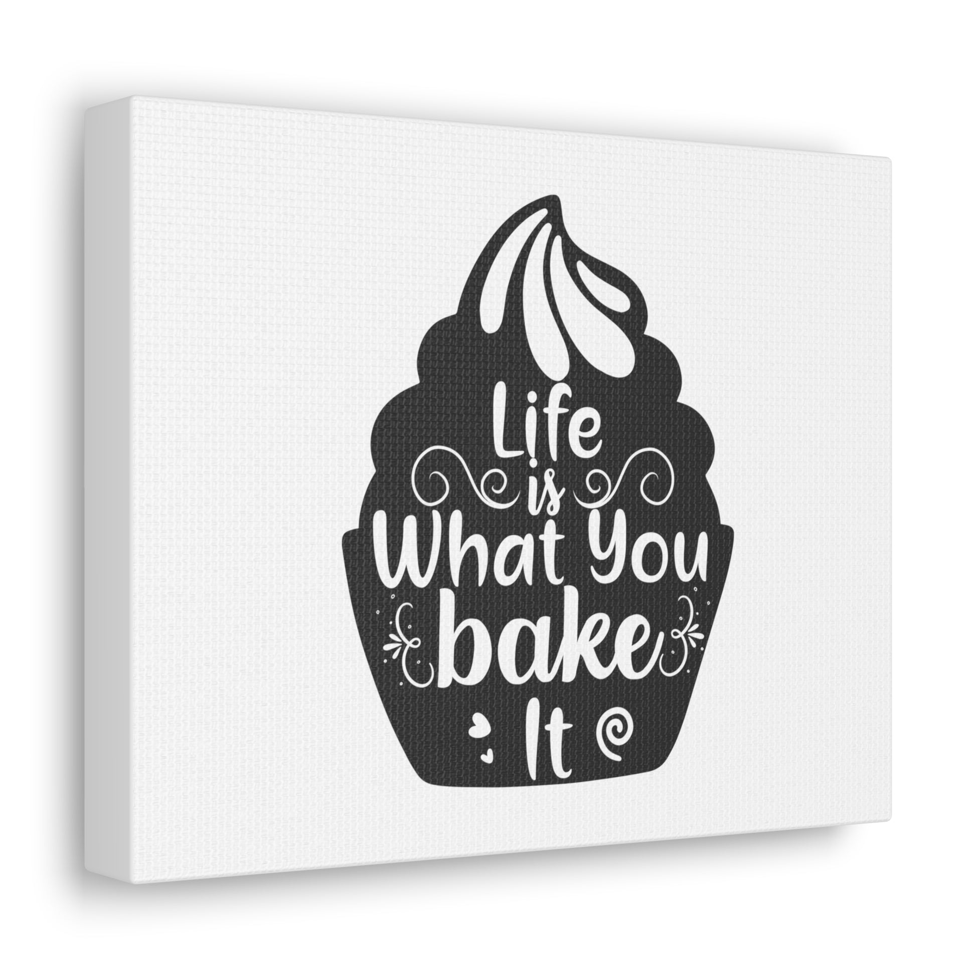 Life Is What You Bake It, Kitchen quote canvas prints, Kitchen wall decor quotes, Kitchen canvas art, Funny kitchen quotes on canvas, Inspirational kitchen quotes - SaviTraviDesigns