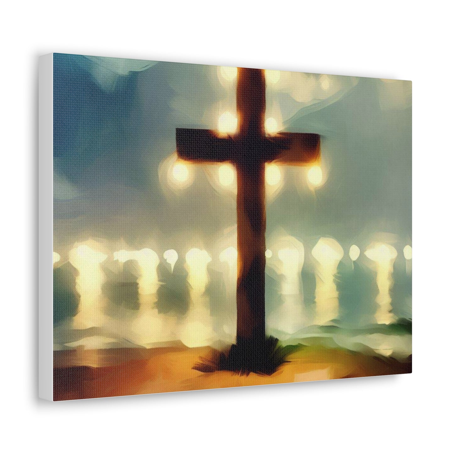 Christian wall art, Cross wall art, Beach art, Canvas Gallery Wrap - SaviTraviDesigns