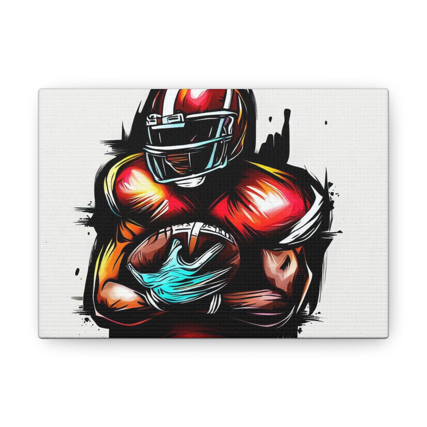 Football Player, Graffiti art prints, Street art canvas, Urban art decor, Graffiti-style wall art, Graffiti canvas prints, Street art posters - SaviTraviDesigns