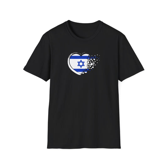 Bubble Heart Israel Graphic Shirt Black