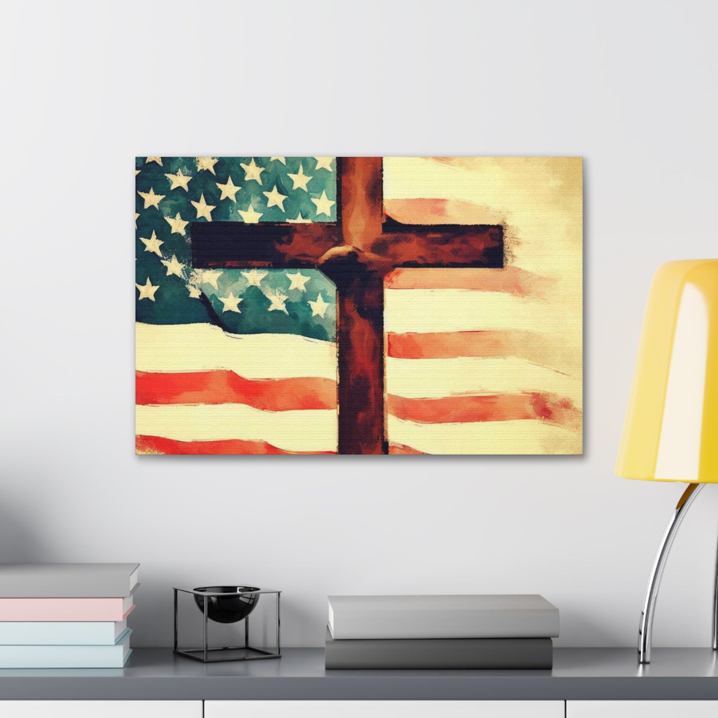 Christian wall art, Flag wall art, Canvas Gallery Wraps - SaviTraviDesigns