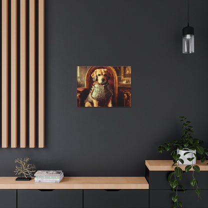 Fancy Dog, Canvas Dog Art, Dog Wall Art, Canine Canvas Art,Canvas Gallery Wraps, Pet Art, King Dog - SaviTraviDesigns