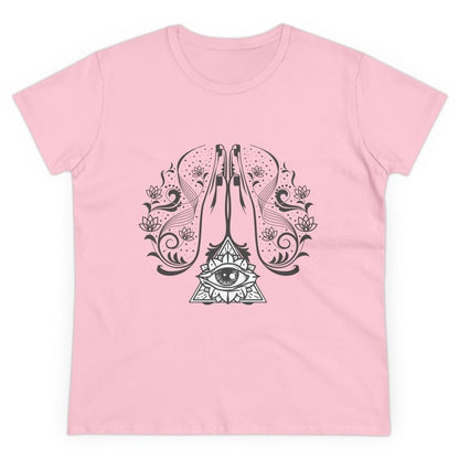 Meditation T-Shirts, Yoga Graphic Tees, Mindfulness Apparel, Zen T-Shirts, Spiritual Shirts, Chakra Tees, Womens T-Shirt