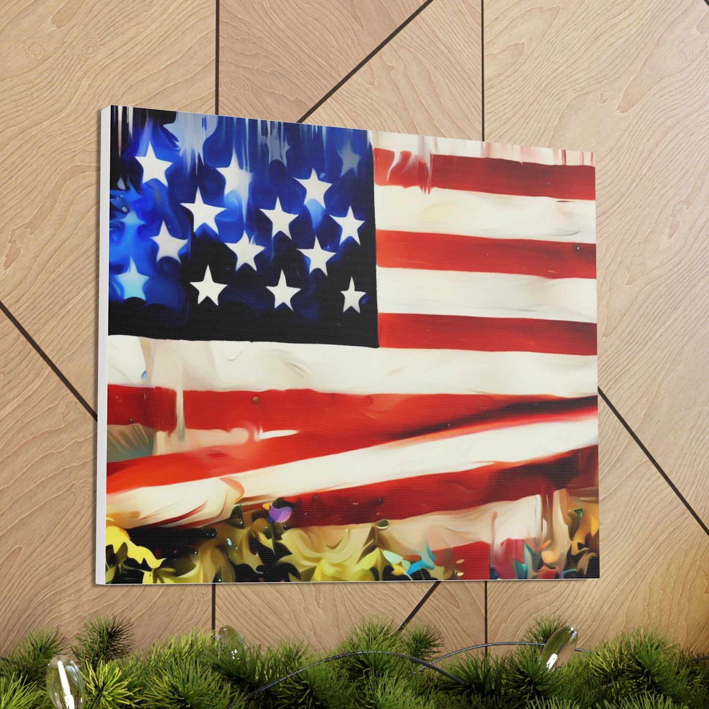 American Flag wall art, Flag wall art, Canvas Gallery Wraps - SaviTraviDesigns